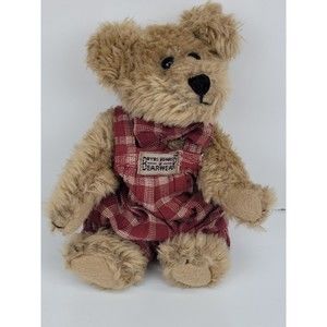 Boyds Bears J.B. Bean & Associates 5'  Collectible bear Red Checkered Outfit